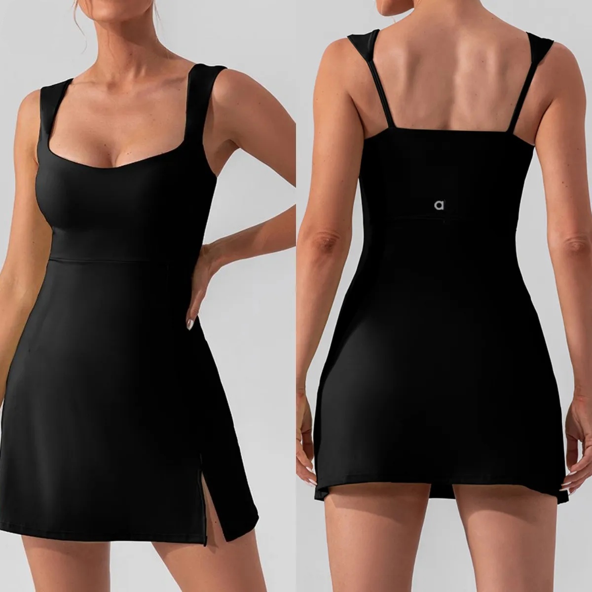 A154 Womens Dress Sexy Suspender Fashion Yoga women Top Dress Outdoor Golf Sports Elastic Tight Skirt