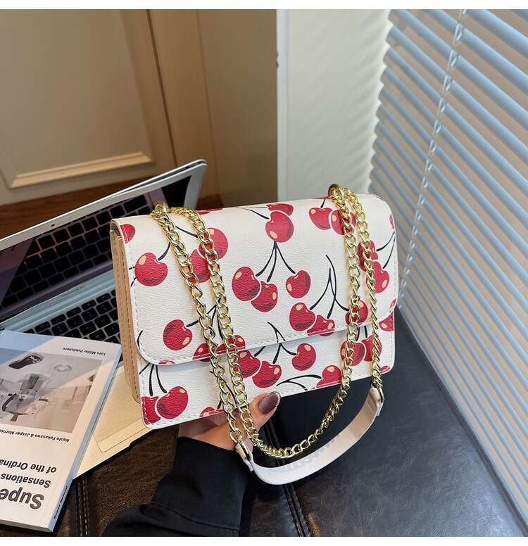 Designe 2025 New Simple Printed for Women, Color Block Fashion Style Single Shoulder Chain Crossbody Bag