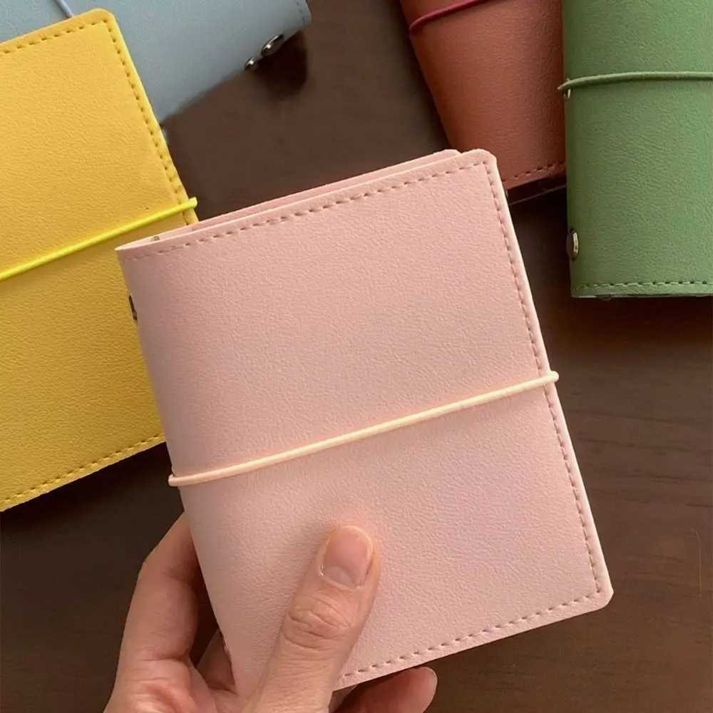 Portable M5 Loose Leaf Notebook PU Leather Blank Page Mini Pocket Notebook Schedule Planner DIY Binder Notebook Office X250825