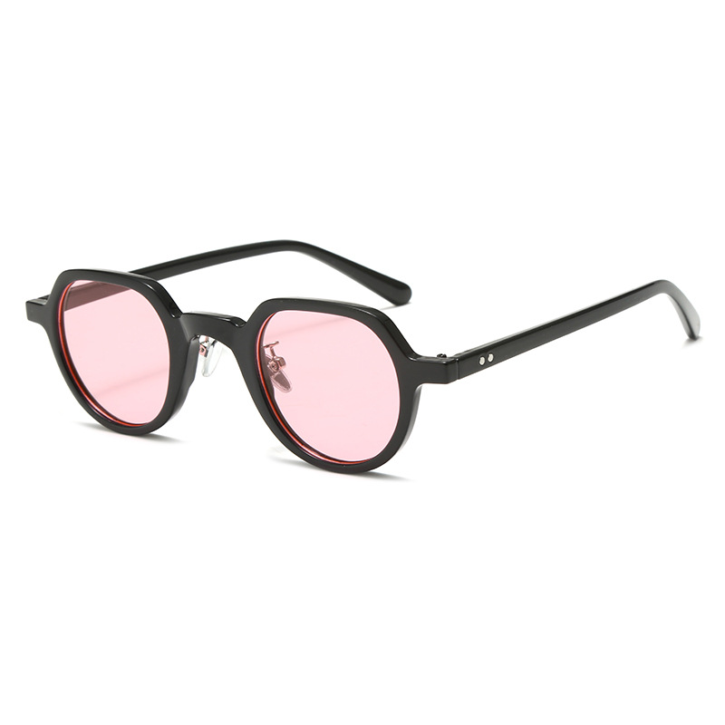 Trendy Round Small Frame Sunglasses Unisex Fashionable Retro Sun Glasses for Small Faces