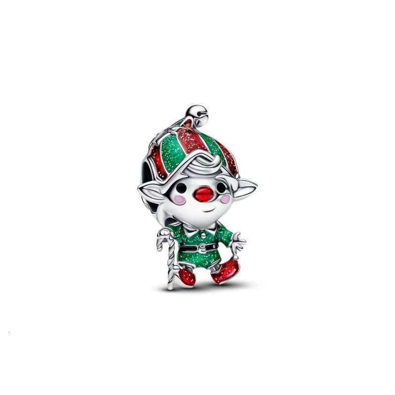 2025 Latest Christmas Eve Season Charm Animal Mini Santa Claus Beads Suitable For Original Bracelet DIY Jewelry Gifts wholesale