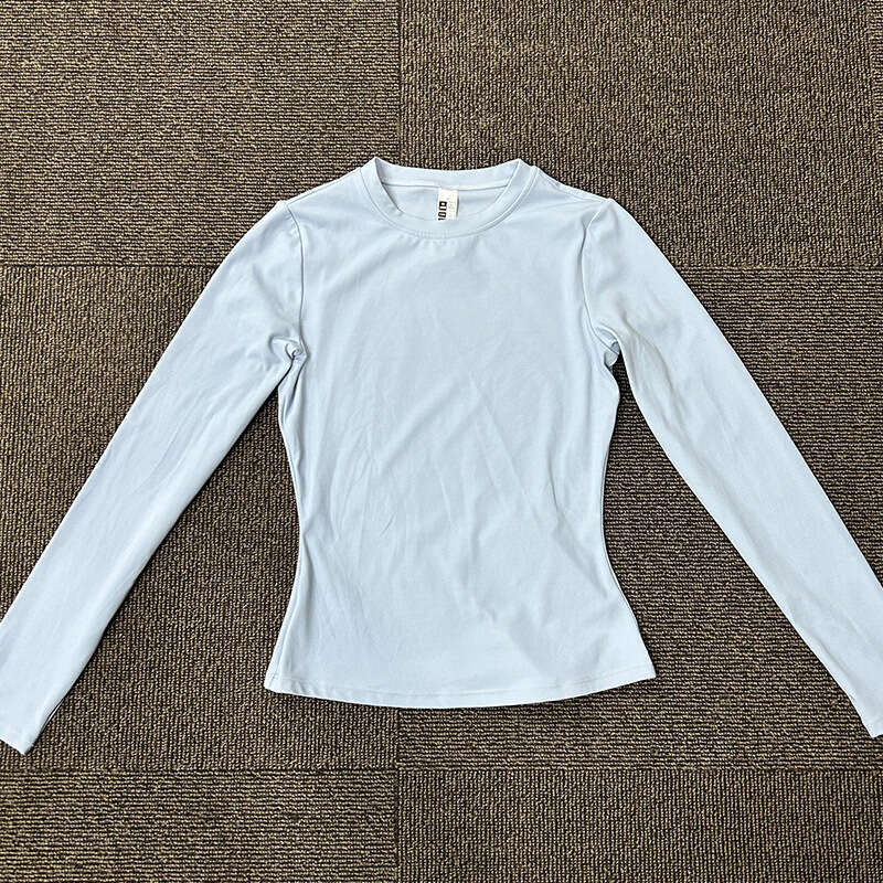 Autumn and Winter New Yoga Wear Long Sleeve Barely There Quick Dry Fitness Running T-Shirt Training Pilates Slim Fit Sports Top 66 02