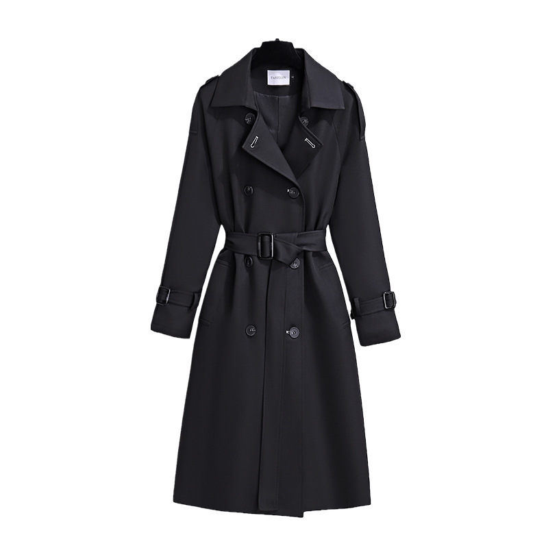 HighEnd Elegant MidRange Trench Coat for Women MidLength New Autumn Korean Style WaistCinching Classic Fashion Jacket Ins Trend