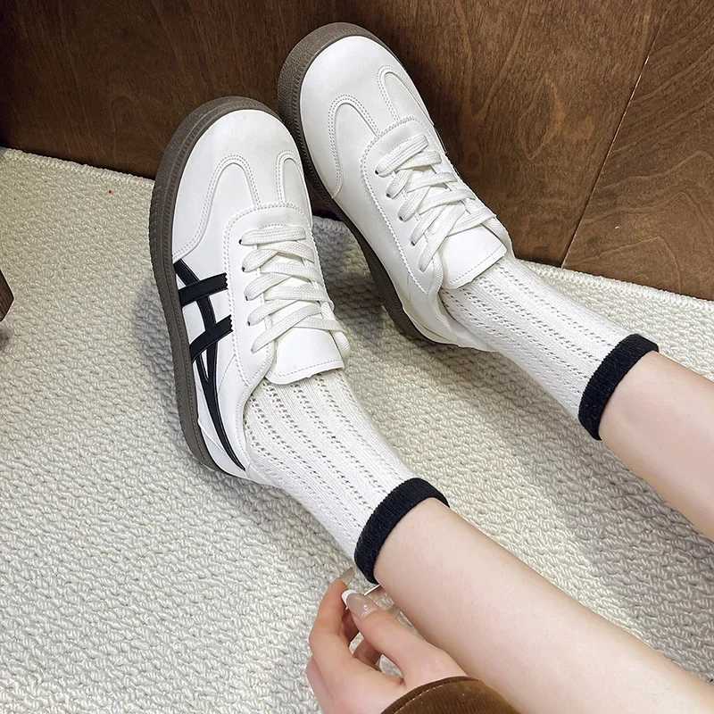 New Design Fion Casual Shoes Lace Up Sneakers for Women Color Blocked Round Design Comfortable Sport Shoes Size 36-45 Y250825
