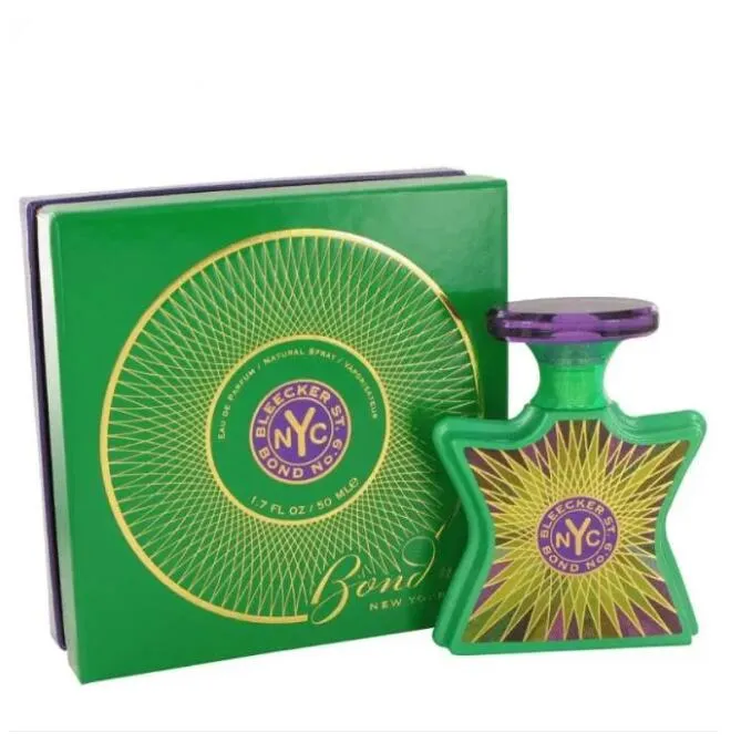 NYC No 9 Perfume 100Ml Bleecker Street Tribeca Green Village Fragrance Extrait De Parfum Lafayette Street New Bond ST Brand Signature Men Woman Cologne Spray
