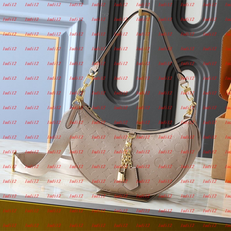 10a Real cowhide designer loop bag hobo half moon bags shoulder Ostrich skin genuine leather luxury women crossbody messenger wallet handbag with strap tote 2025