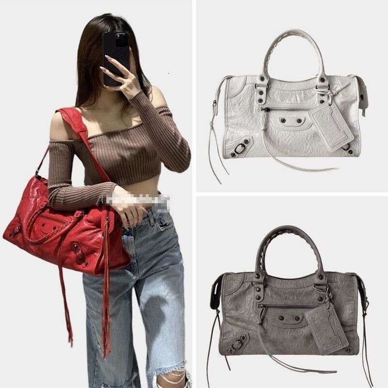 Designer Bag Tote Bag Shoulder Bag Paris Rivet Motorcycle Ins Hot Girl French High End Trendy Handbag Pillow Single Shoulder Crossbody Bag