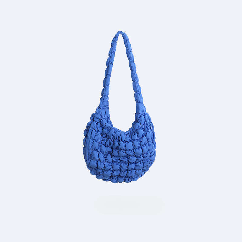 Niche Pleated Women Large Capacity Office Style Single Shoulder Soft Bag Commuting 2025