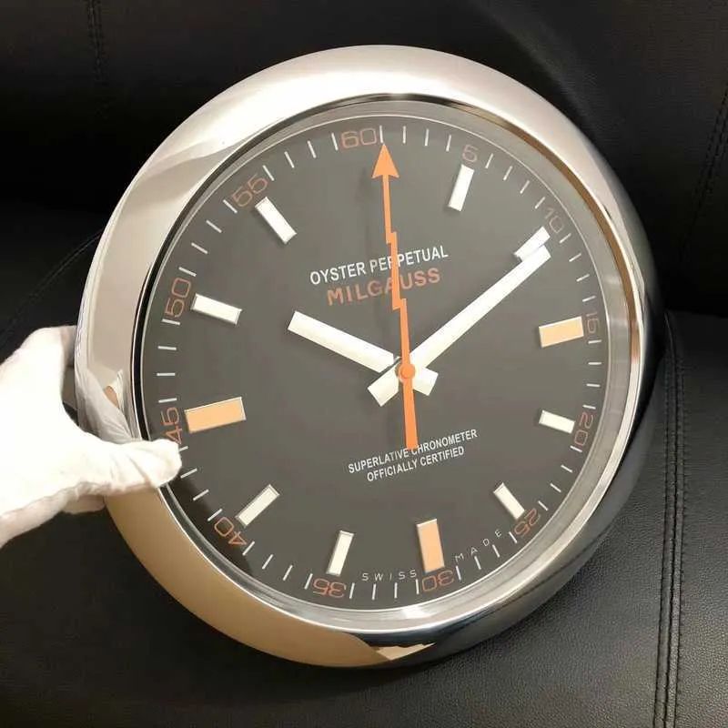 Design Wall Clock Modern Horloge rale Milgauss Quartz super Silent Movement X0726 W251028