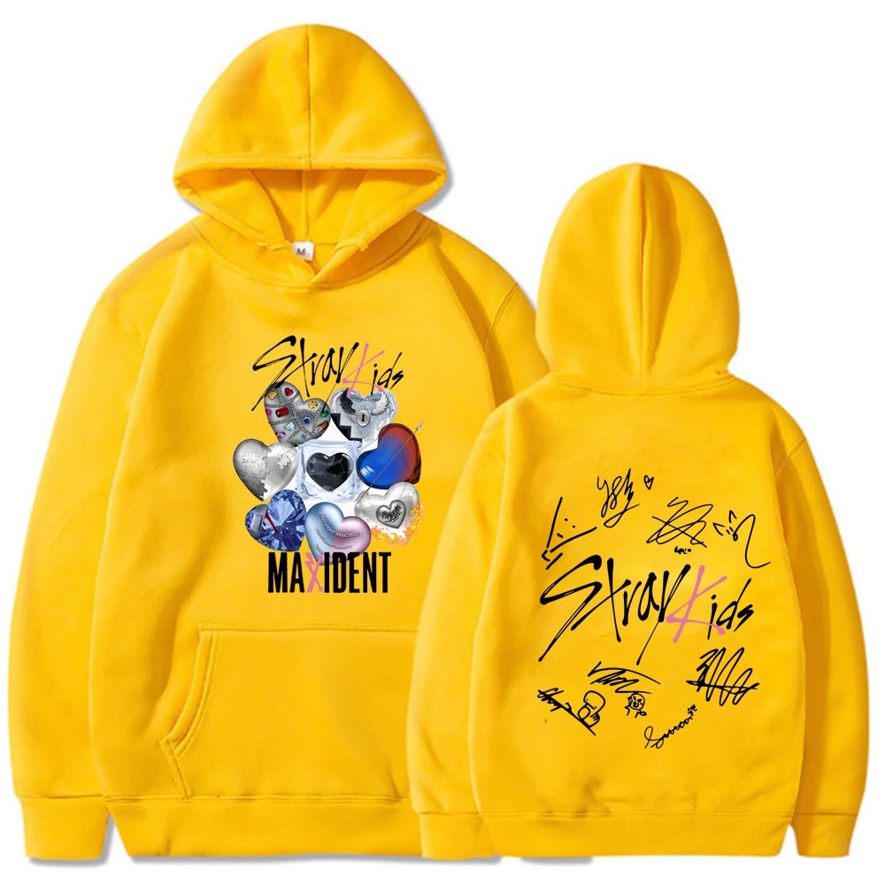 Wholesale Custom Stray Kids 2025 World Tour Hoodie Maxident Merch Streetwear Pullover Unisex Anime Kpop Concert Wear - TT6429-L22