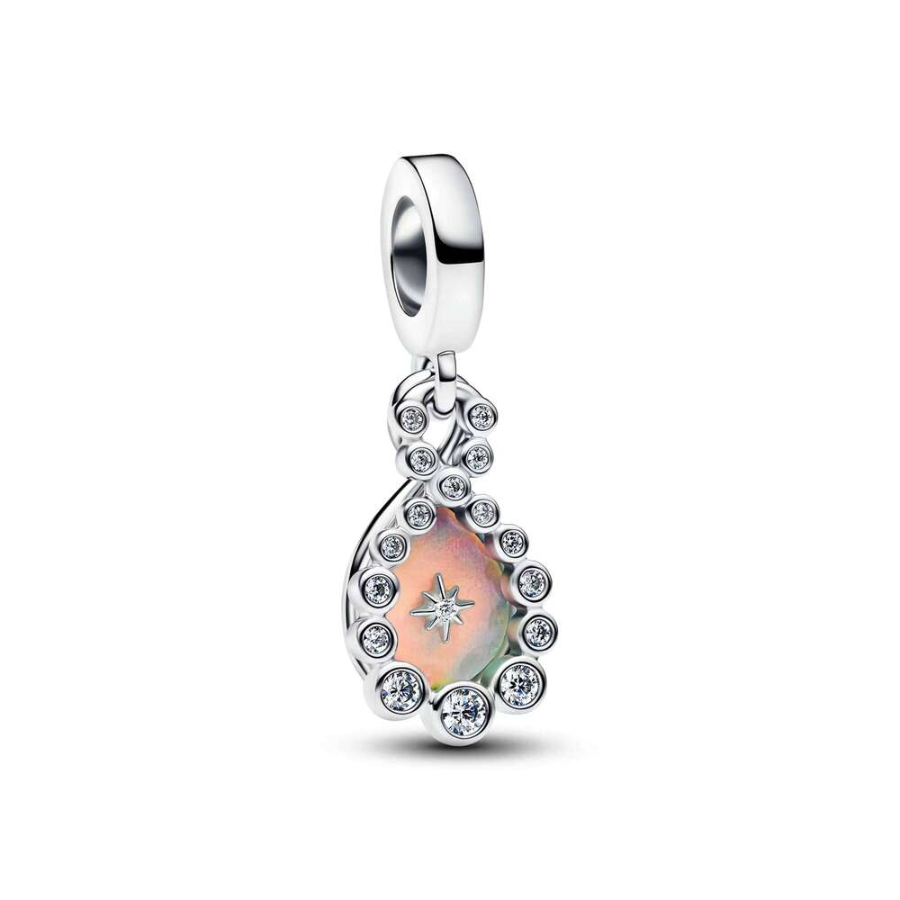 2026 park Christmas Halloween Skull Pink Elephant Cartoon Animal Charm Suitable for Women Original Bracelet DIY Gifts