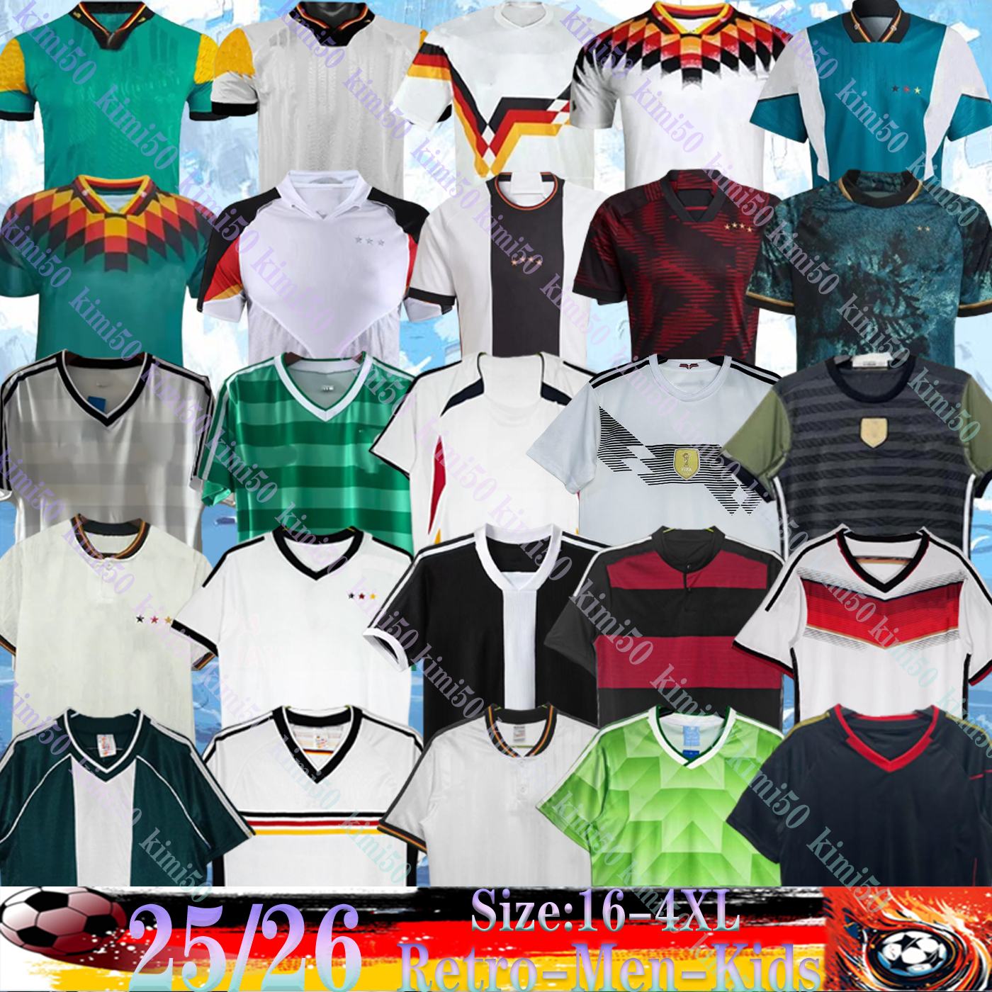 World cup 1990 1998 1988 1996 GermanyS Retro Littbarski BALLACK Soccer Jersey KLINSMANN 86 92 94 02 03 06 14 18 shirts KALKBRENNER 2004 Matthaus Hassler Bierhoff KLOSE