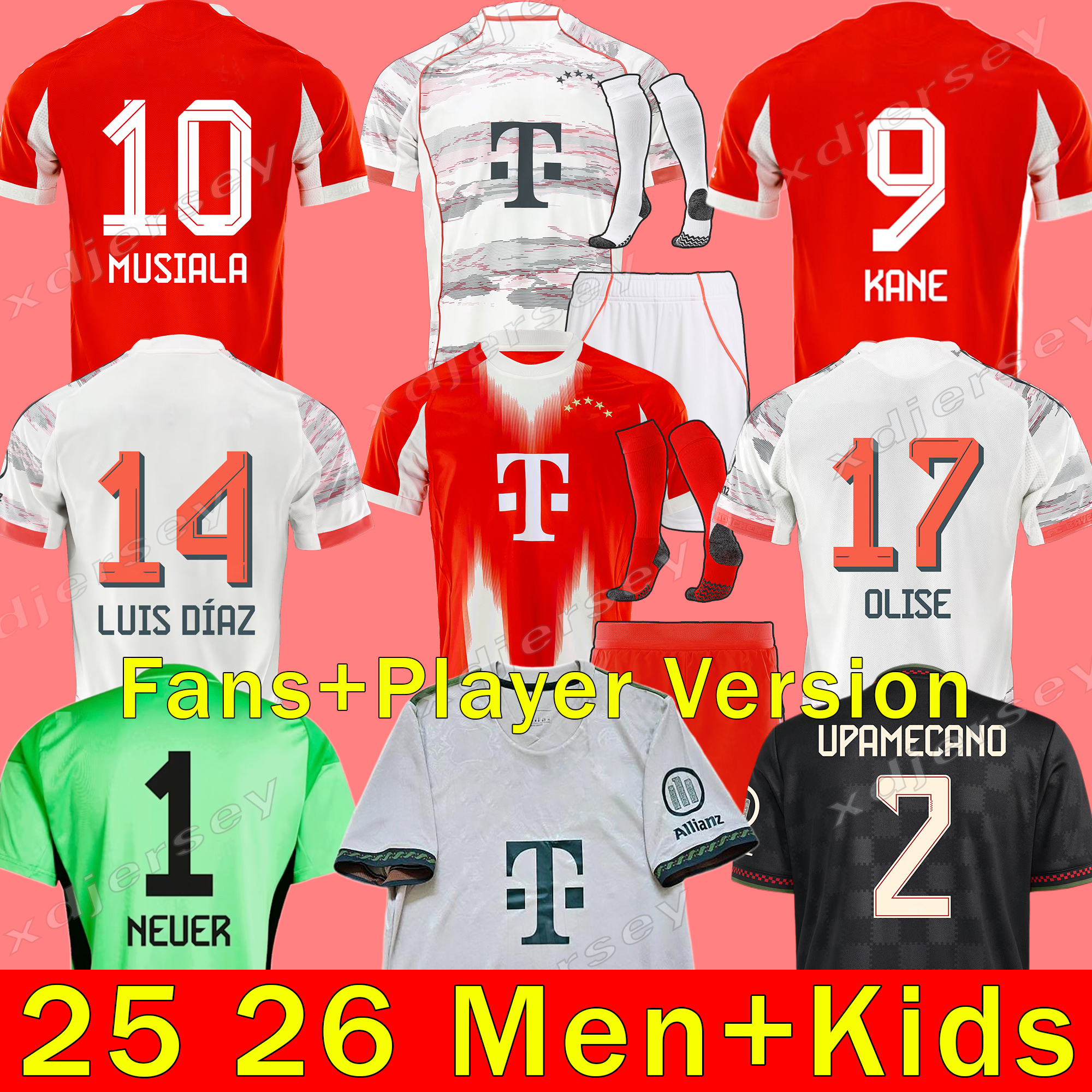 25 26 GORETZKA KANE soccer jerseys SANE KIMMICH MUSIALA DAVIES Oktoberfest Shirts 50th COMAN LAIMER TEL BAYERNS mUNIch GNABRY 2025 2026 Kit Kids Equipent OLISE
