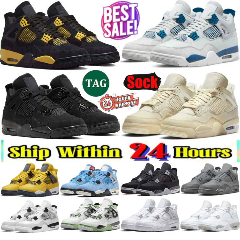 Fast delivery 4 4S 5 11 Basketball Shoes For Men Women 5s 11s Sneakers White thunder Bred Cool Grey Metallic Reimagined Wheat Mens outdoor Sports Trainers shoes