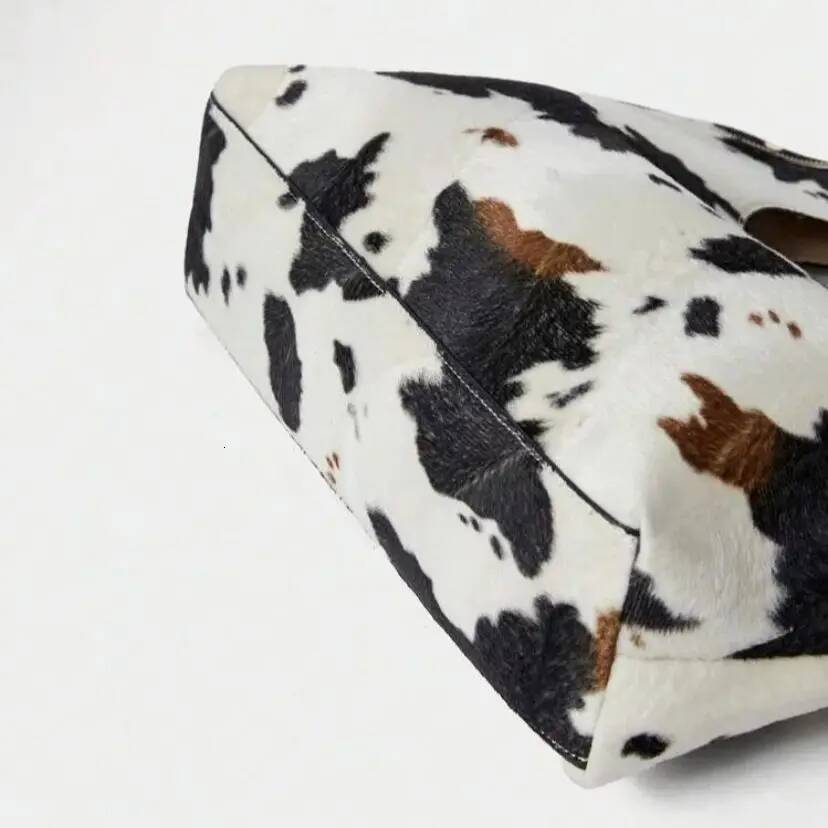 Women's Simple Fashion Casual Tote Cow Shoulder Bag, Spacious Designer Satchel,Leopard Print Handbag For Everyday Use