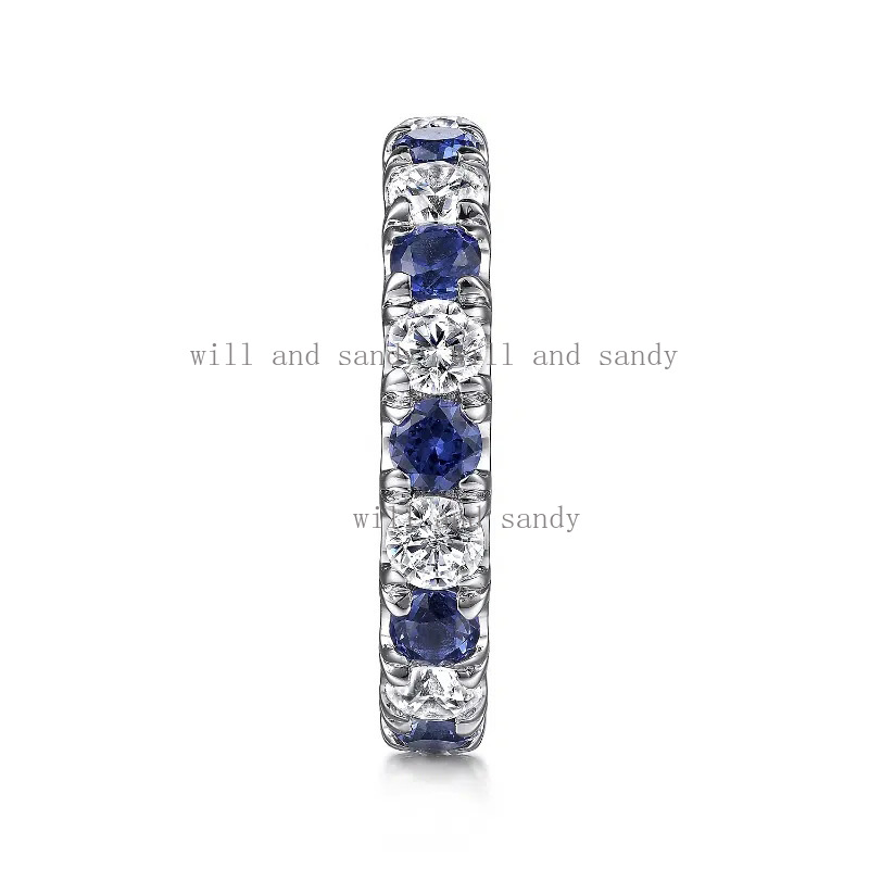 CZ Thin Band Rings Sterling Silver Cubic Zirconia Diamond Wedding Ring Stackable Band for Women Bridal Anniversary Promise Everyday Ring Crystal Jewel