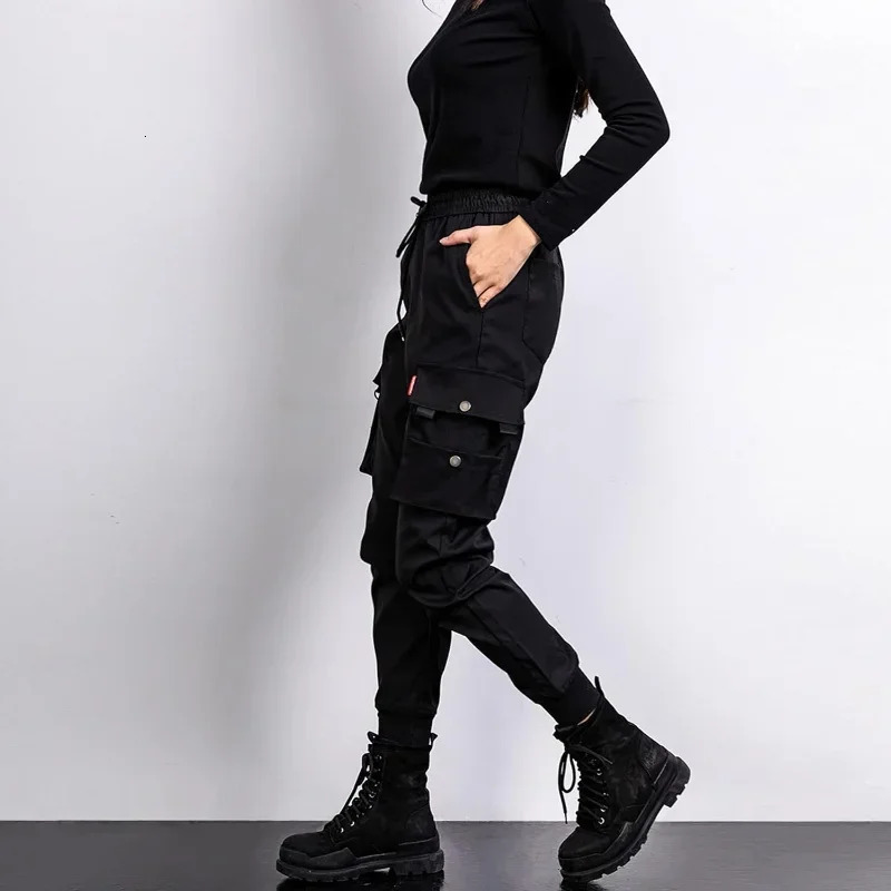 Black Work Pants for Women in Spring and Autumn Ins Trendy and Versatile Slimming Elastic AnkleLength Sports Pants 250825