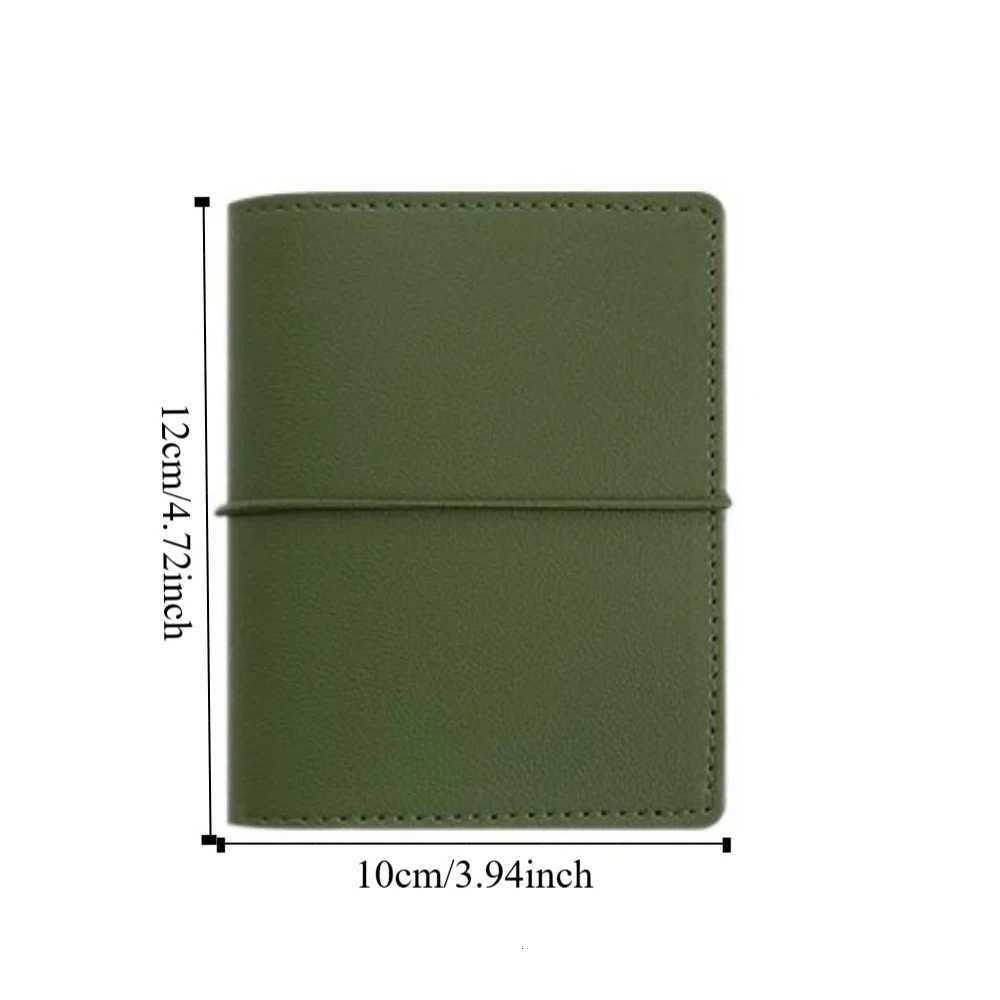Portable M5 Loose Leaf Notebook PU Leather Blank Page Mini Pocket Notebook Schedule Planner DIY Binder Notebook Office X250825