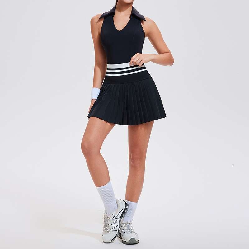 New Golf with Pocket Anti-Exposure Badminton Fitness Skirt Outdoor Running Tennis Set fe