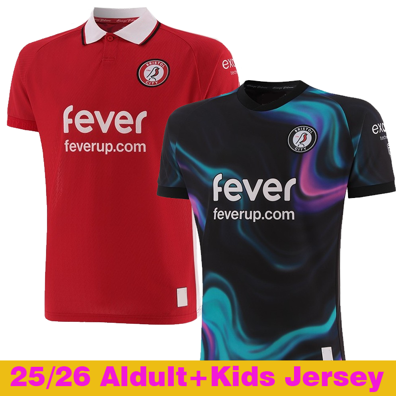 2XL 25 26 Bristol Citys soccer jerseys 2025 2026 Home Red Away Weimann MARTIN WELLS WEIMANN Men kids kits full sets camisetas de futbol football shirts Uniforms