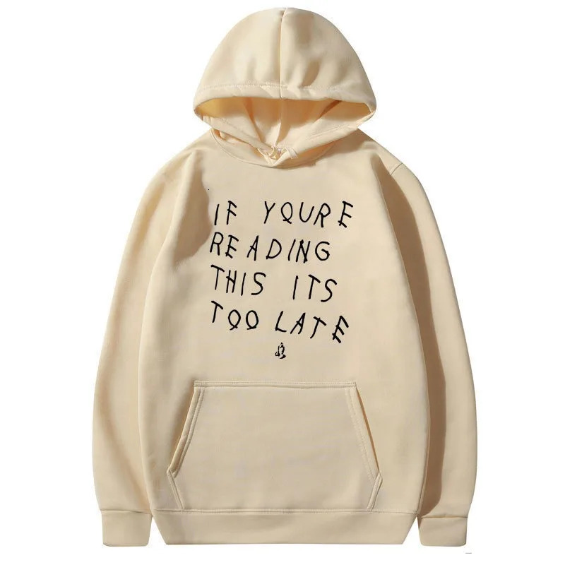Drake Letter Print Hoodie Sweatshirt Stylish and Casual Multi-purpose Streetwear Long-sleeved Pullover for Men and Women 250825