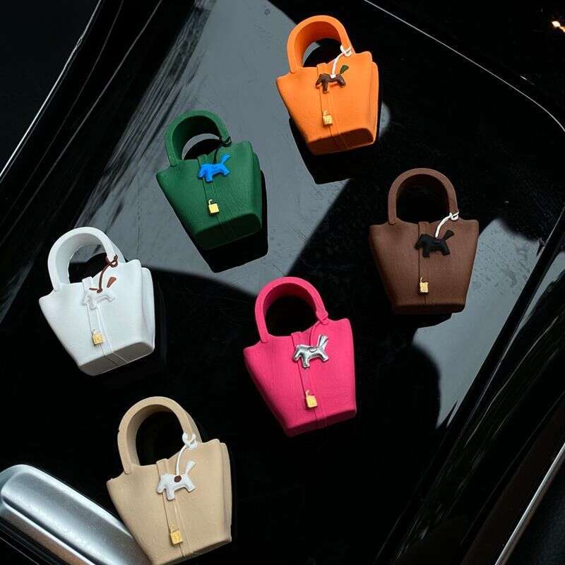 Aromatherapy Car-Mounted Aromatherapycar Perfume Vegetable Basket Pony Bag Freshener Car Interior Perfume Diffuser Stone Ornament Air Vent Decoration