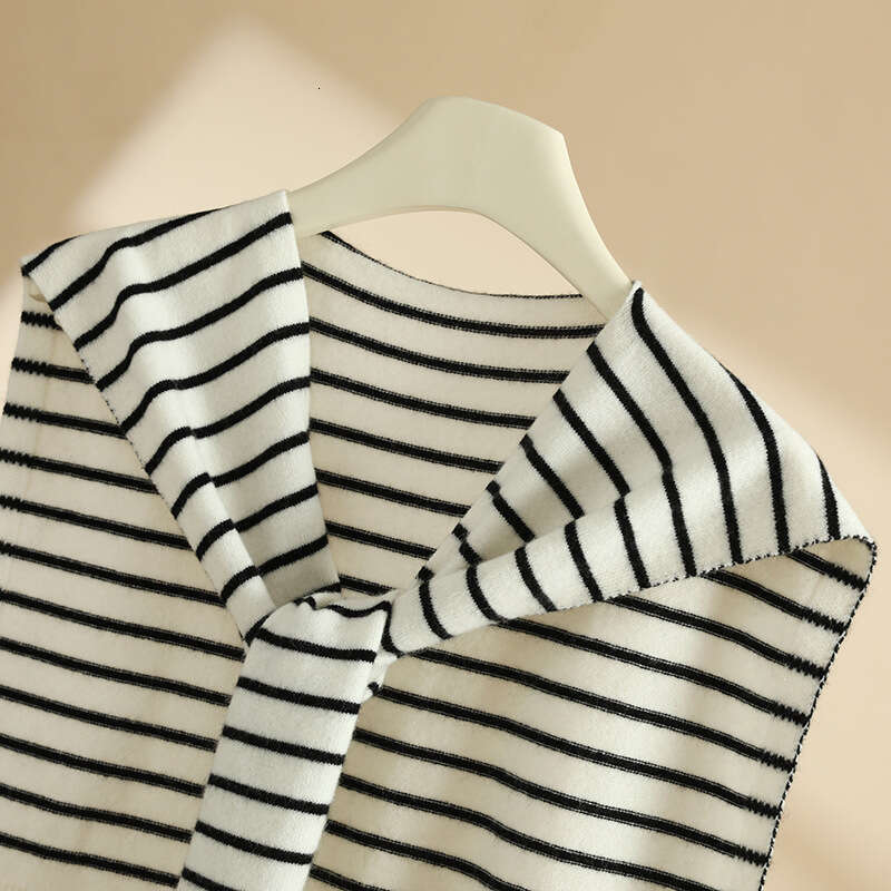 casquette beanie cap Autumn Winter Knitted Cashmere Scarf Thin Neck Warmer Fake Collar Striped Shirt Shawl