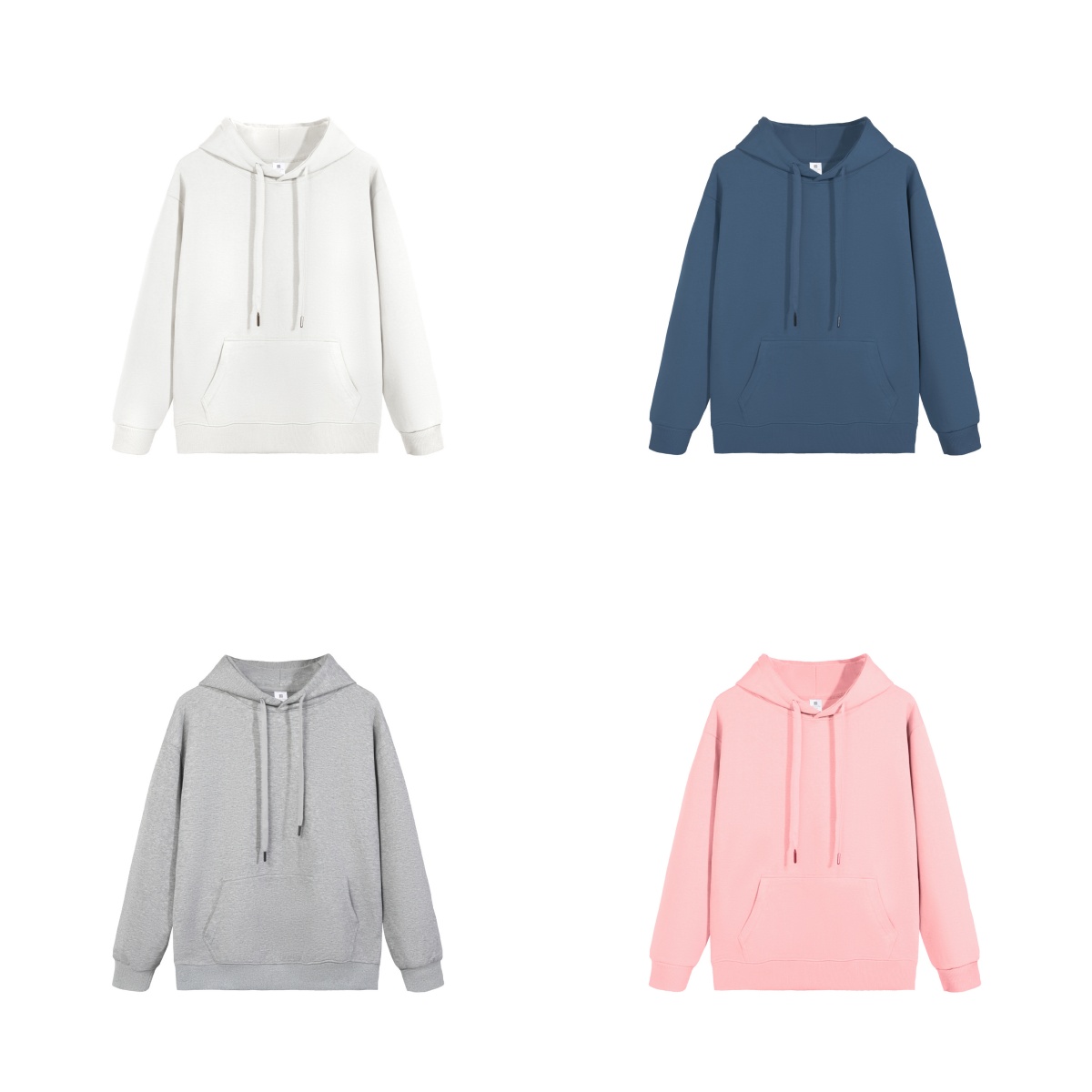 Men's Plus Size Hoodies Cotton Hooded Sweatshirts Loose Oversized Fashion Sweater