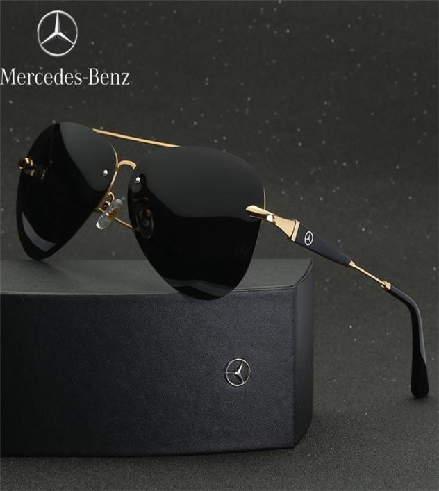 Mercedes Sun polarizing sun men039s rimless toad Korean fashion outdoor riding glasses 7439501844