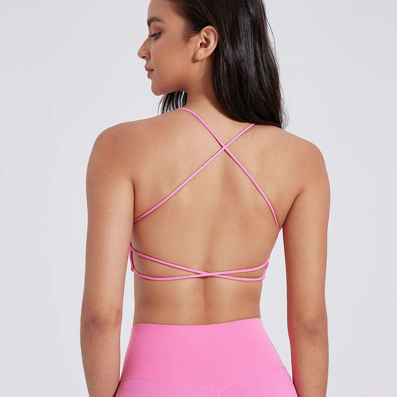 European Style Outdoor Running Quick-Dry Fitness Sports Bra Designer Women with Chest Pads Naked Feel Yoga Vest 60