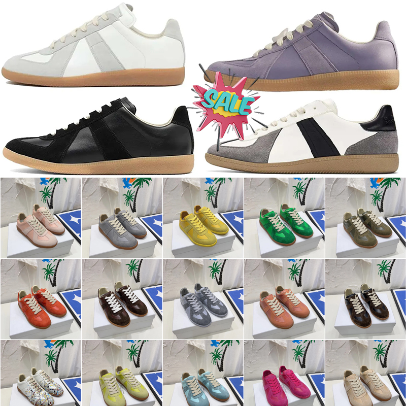 designer Shoes Sneakers replicaing german MM6 army gum gats Trainer paint Trainers gat Sneaker black grey white painter nude patent brown nutmeg Womens Mens