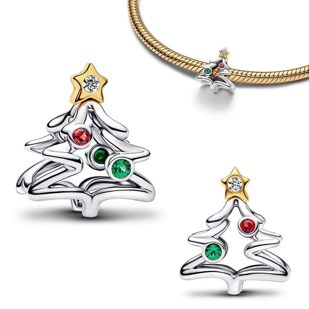 2025 New 925 Sterling Silver Christmas Charms Butterfly Snowflake Earrings Beads Pendants Fit Bracelet Necklace DIY Jewelry Gift