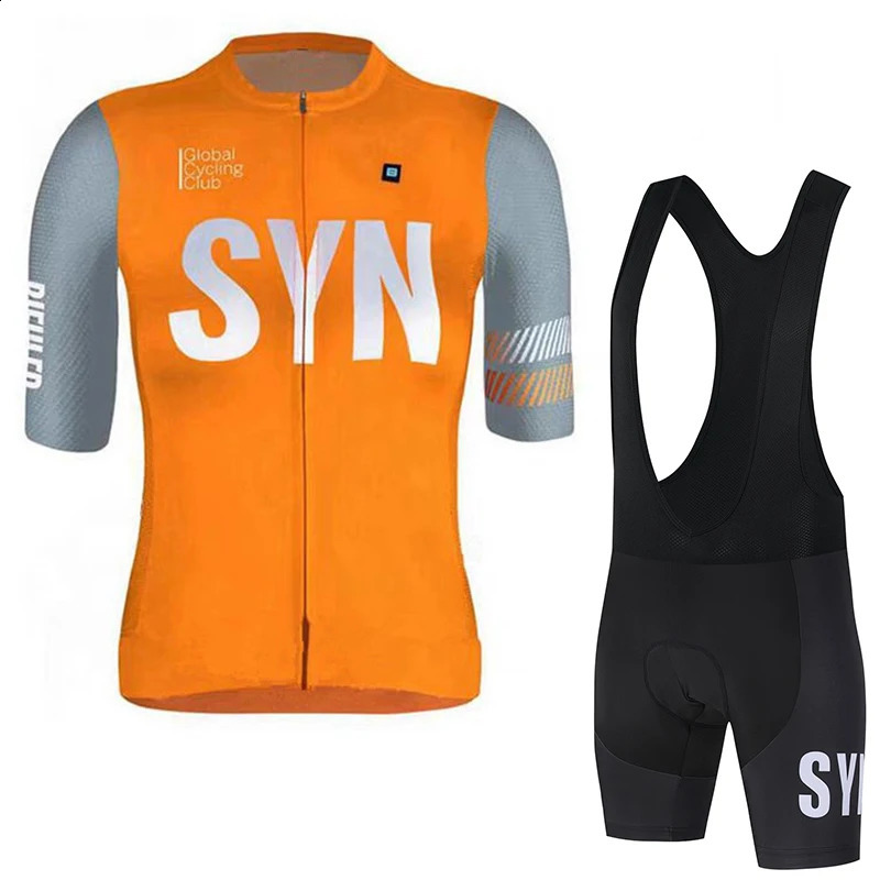 SYN Mens cycling sweatshirt summer MTB road shirt short top polyester fiber jersey quick drying clothes 250822