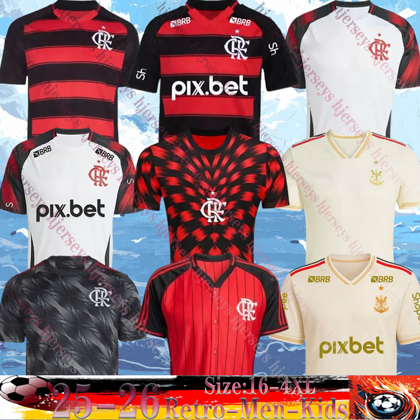 Gerson Flamengo soccer jerseys 2025 2026 Final da libertadores David Luiz E.RIBEIRO GABI 25 26 vidal PEDRO DE ARRASCAETA campeao fan Player Men kids kit football shirt