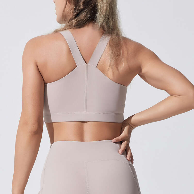 Shockproof High-Strength Yoga Top High-End Running Sports Bra Outdoor Push-Up Fitness Vest for Women 4a