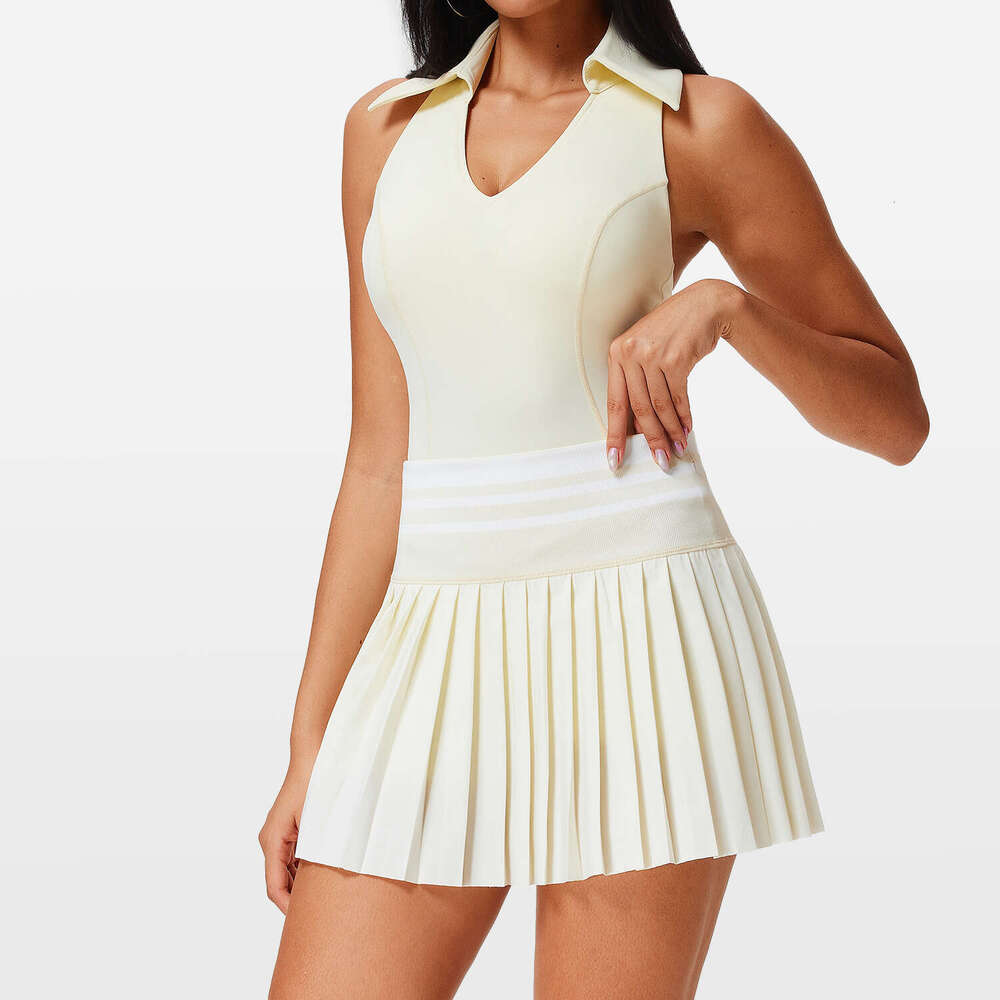 New Golf with Pocket Anti-Exposure Badminton Fitness Skirt Outdoor Running Tennis Set fe