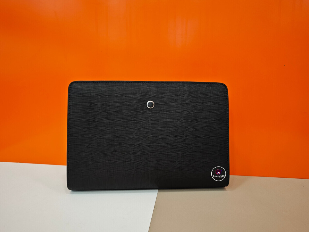 men's pure leather black crossstripe briefcase messenger bags laptop business office cross-body shoulder computer purse card holder men k wallets b3