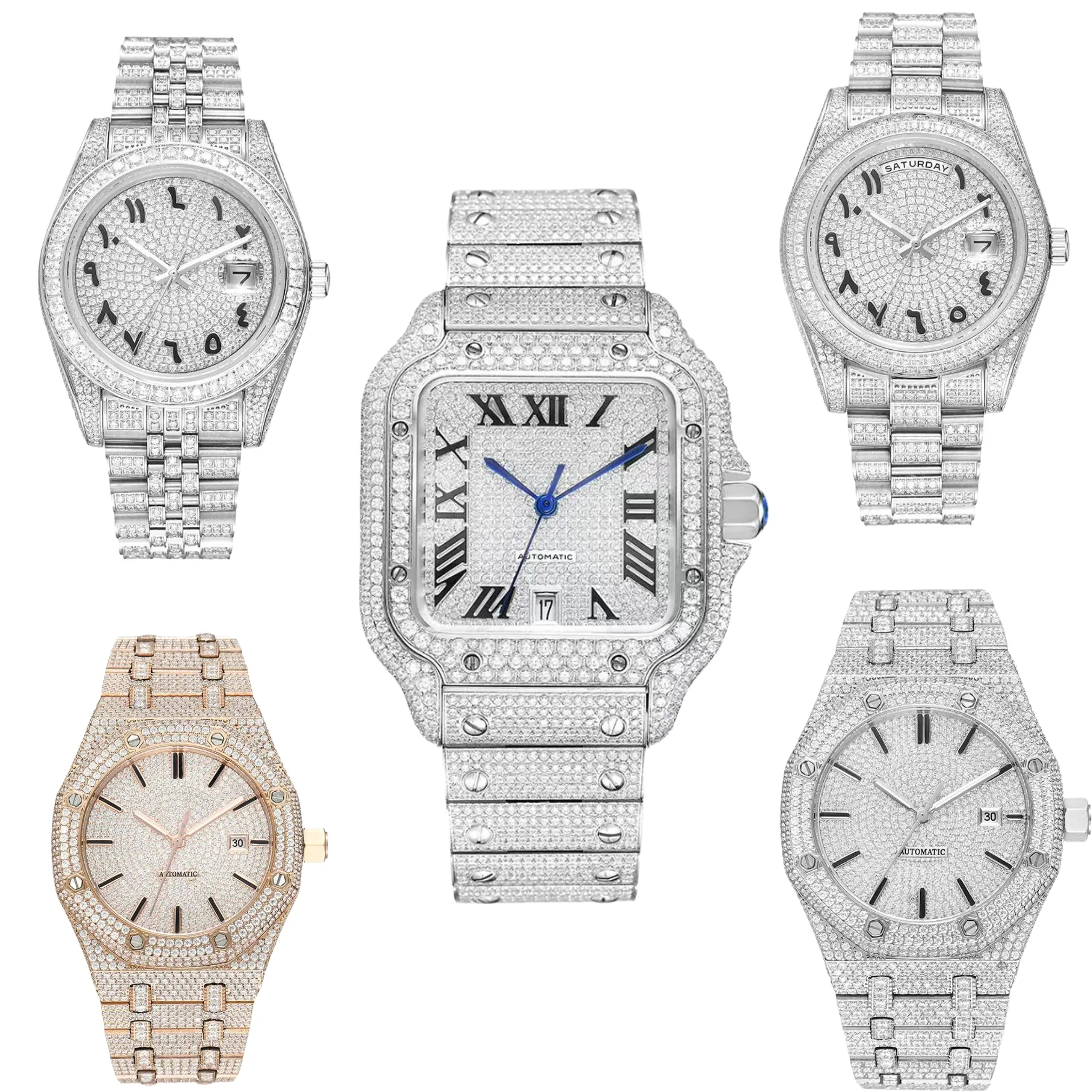 watch moissanite designer luxury watch mens watch watches men montre watch with box