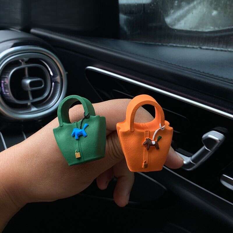 Aromatherapy Car-Mounted Aromatherapycar Perfume Vegetable Basket Pony Bag Freshener Car Interior Perfume Diffuser Stone Ornament Air Vent Decoration