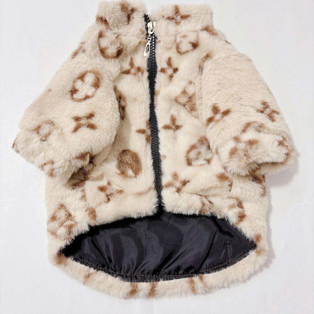 Clothes Autumn And Winter Jackets Fur Teddy Schnauzer Pomeranian Chihuahua Pet Fashion Dog Designer Cat Clothing Free shipping