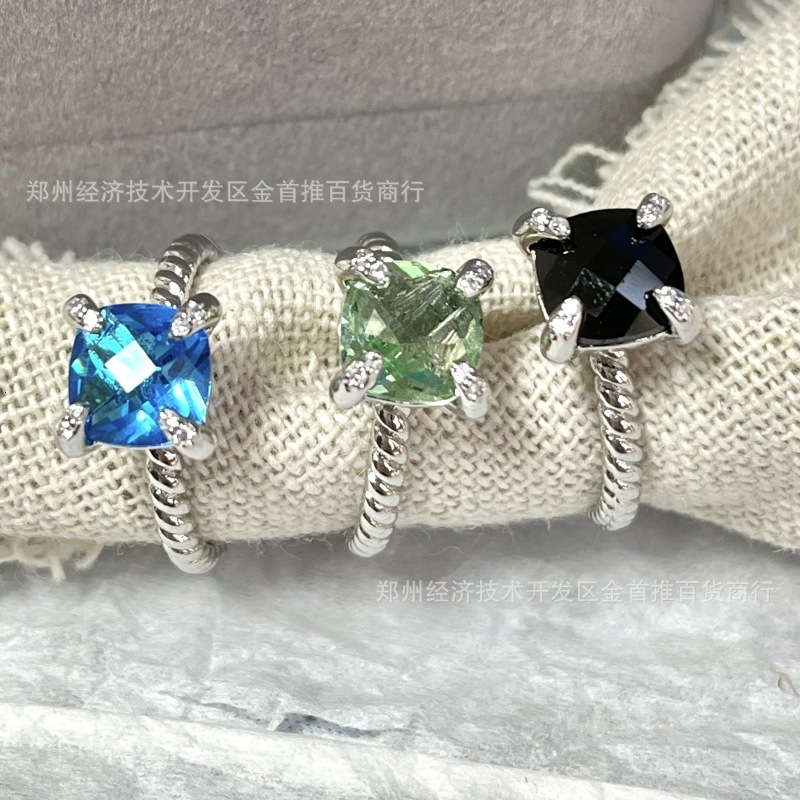 Designer David Jewelry Yurmann Xx Fashion Zircon Ring Trendy Thread Ring Dr10