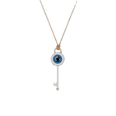 High Family Gradient Blue Red Pink White Black Swan Necklace for Women Using Shiqi Elements Crystal Dynamic Clavicle Chain