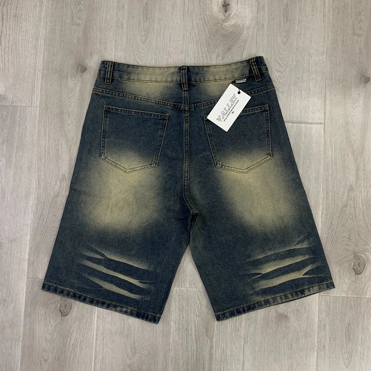 Full Rhinestone Shinning Black Baggy Jeans Shorts for Men Letter Embroidery Brilliant Diamond Loose Denim Knee Length Pants 250825