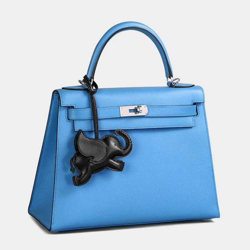 Designer Flying Elephant Bag Pendant Handcraft Sewn ather Bagpack Decoration Hanging Car Keychain Bag Accessories G250825
