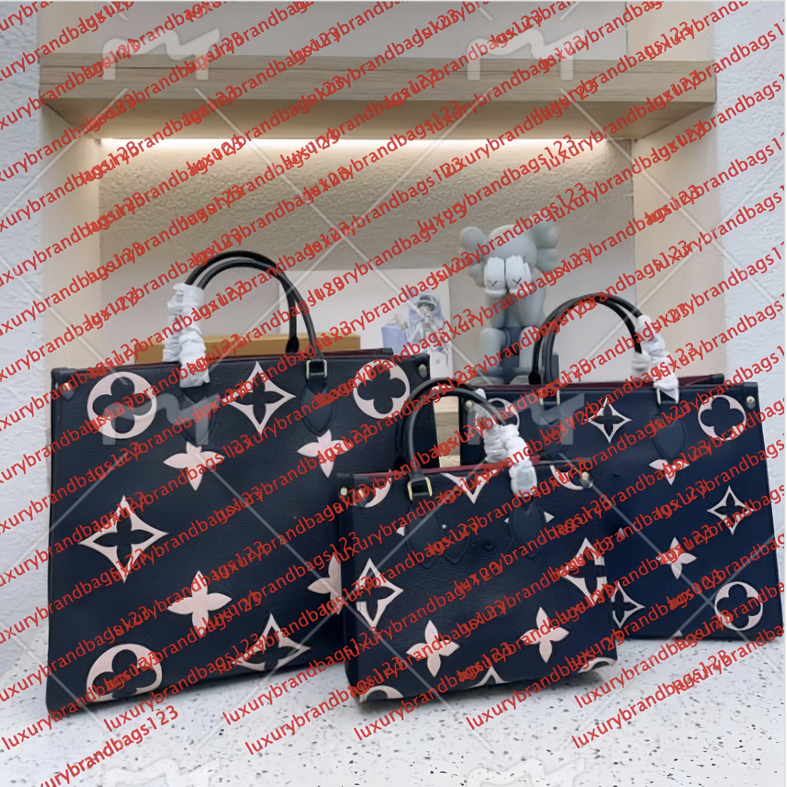 2023 Classic Top New Onthego Designer Tote Bag Classic Presbyopia Shopping Bag AB Face Women's Bag One Shoulder Crossbody Handbag Large Capacity shopping bag a5