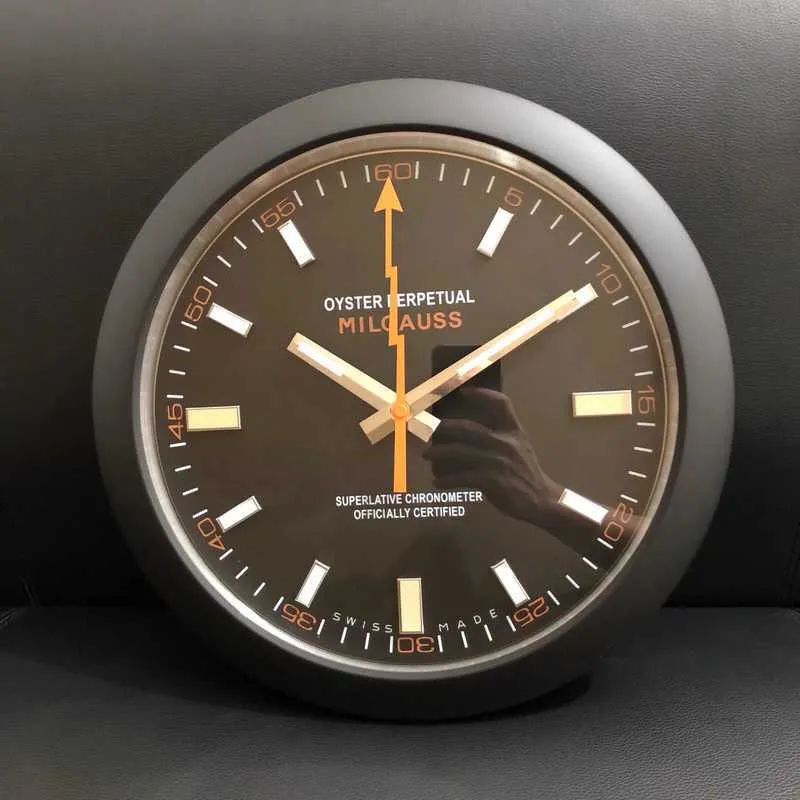 Design Wall Clock Modern Horloge rale Milgauss Quartz super Silent Movement X0726 W251028