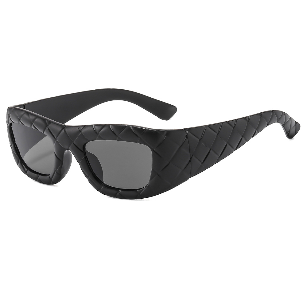 2025 Y2K Retro Print Sunglasses for Women Trendy Punk Hipster Square Frame UV Protection
