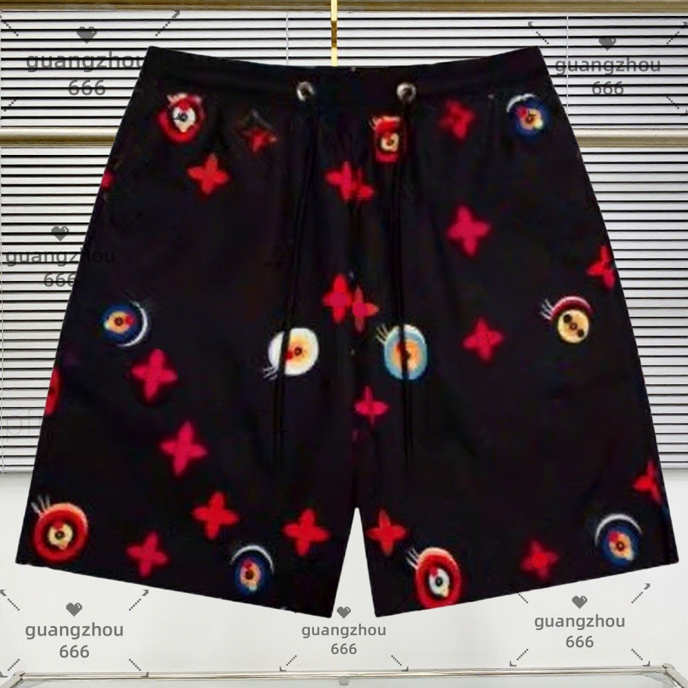 New Mens Shorts Summer Black White Printing Designer Board Shorts Fashion Casual Sports Loose Quick Drying Swimwear Men Beach Pants