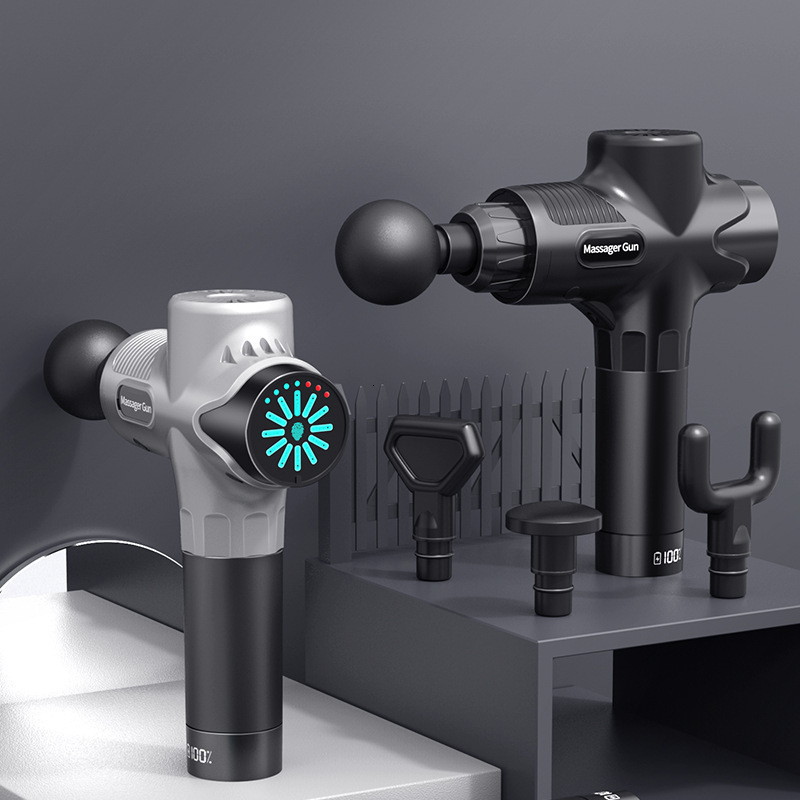 Full Body Massager Fascial Massage Gun Electric Percussion Pistol Massager Body Neck Back Deep Tissue Muscle Relaxation Pain Relief Fitness 230821