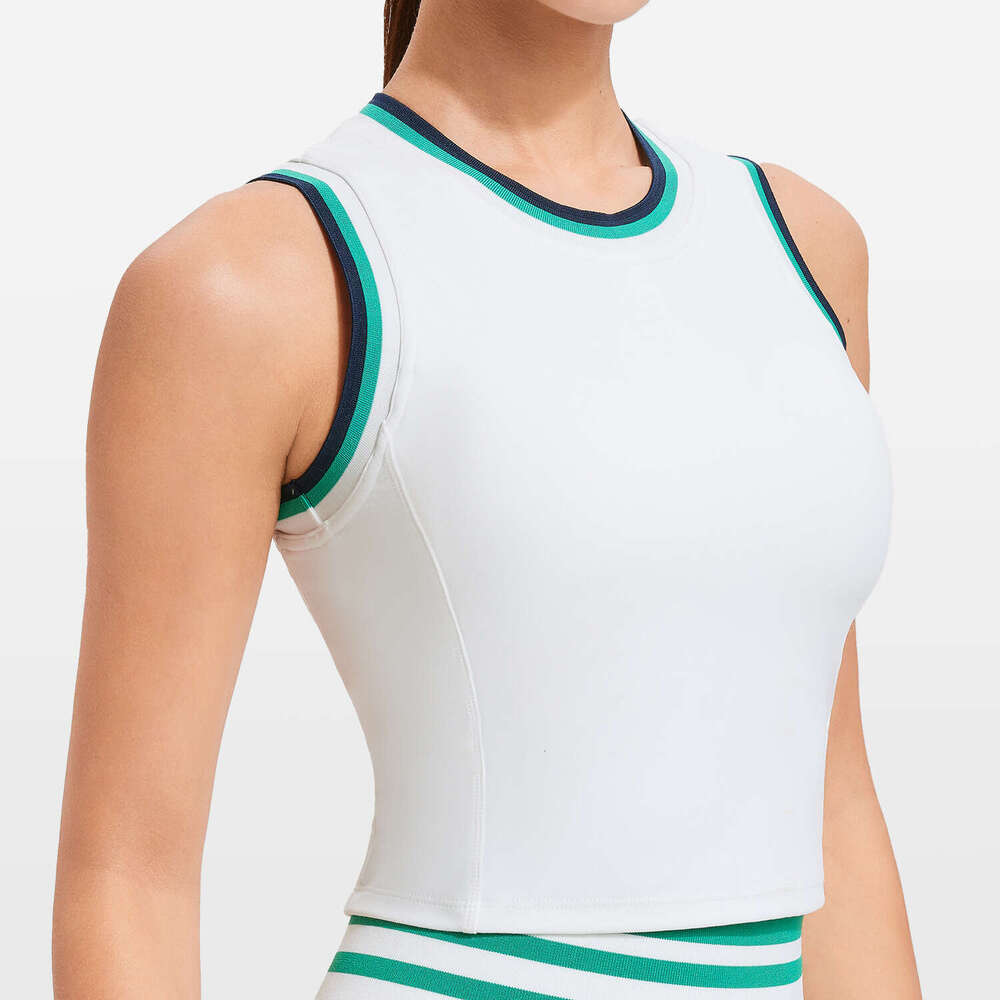 New Sports Short Sleeve Women's One-piece Fixed Cup Top Mesh Breathable Fitness Yoga Wear Vest 5b